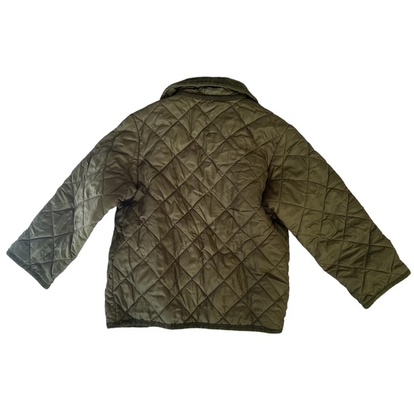 United Colors of Benetton Olive Quilted Jacket Kids Age 4 XS - Picture 2 of 6